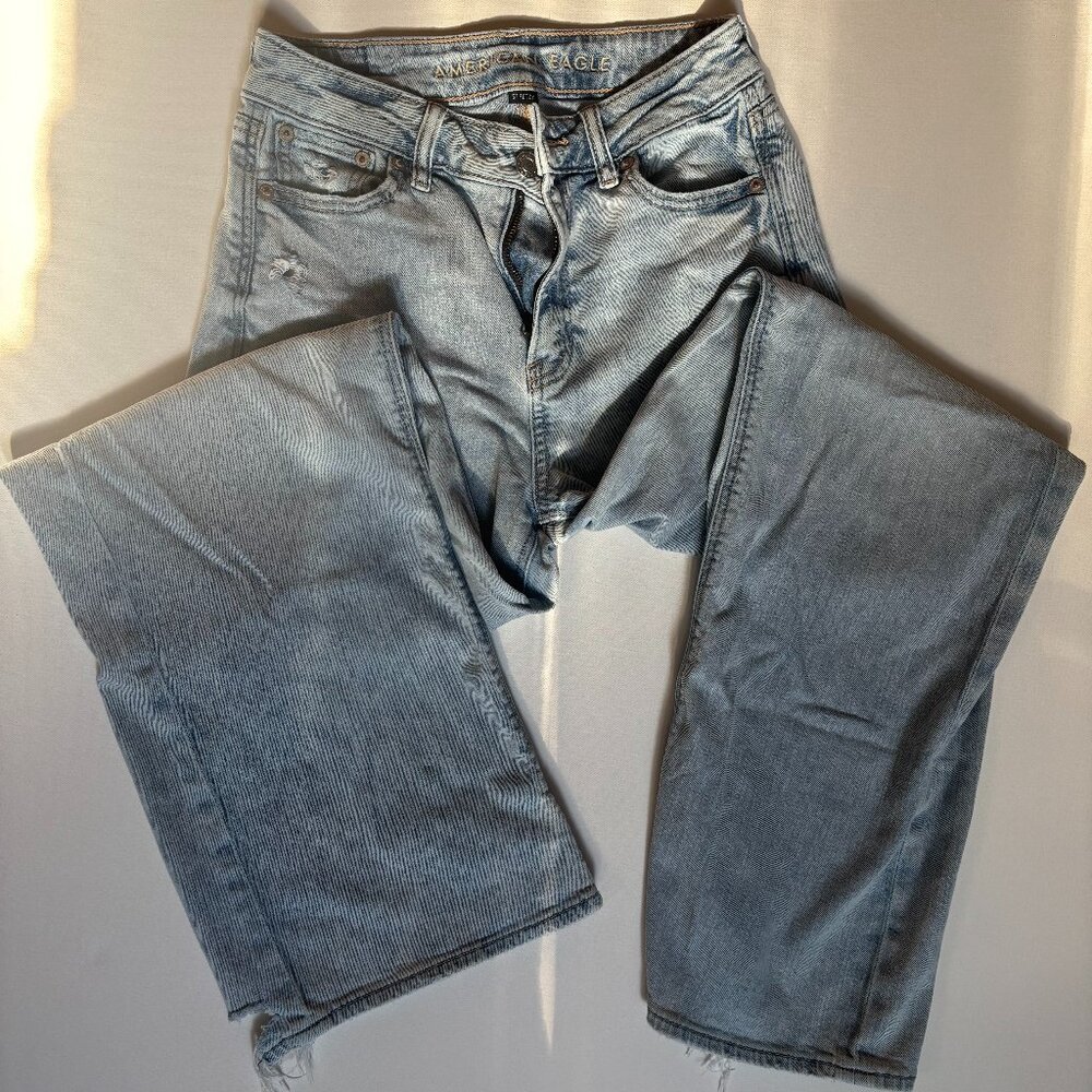 American Eagle Super Wide Leg Jeans | 000 Regular